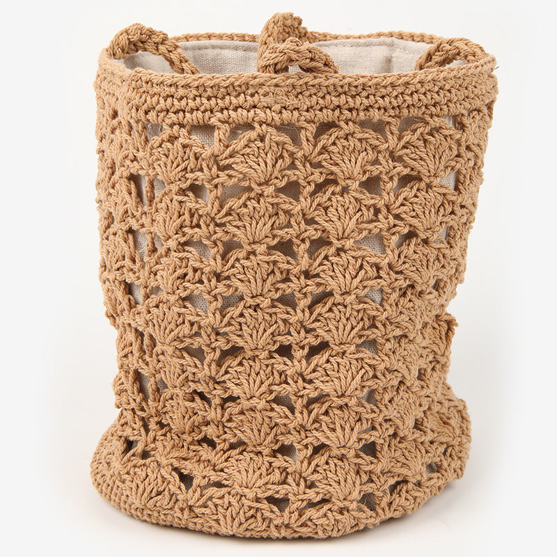 Damen Handgearbeitete Makramee Tasche mit doppeltem Innenfutter Brehn