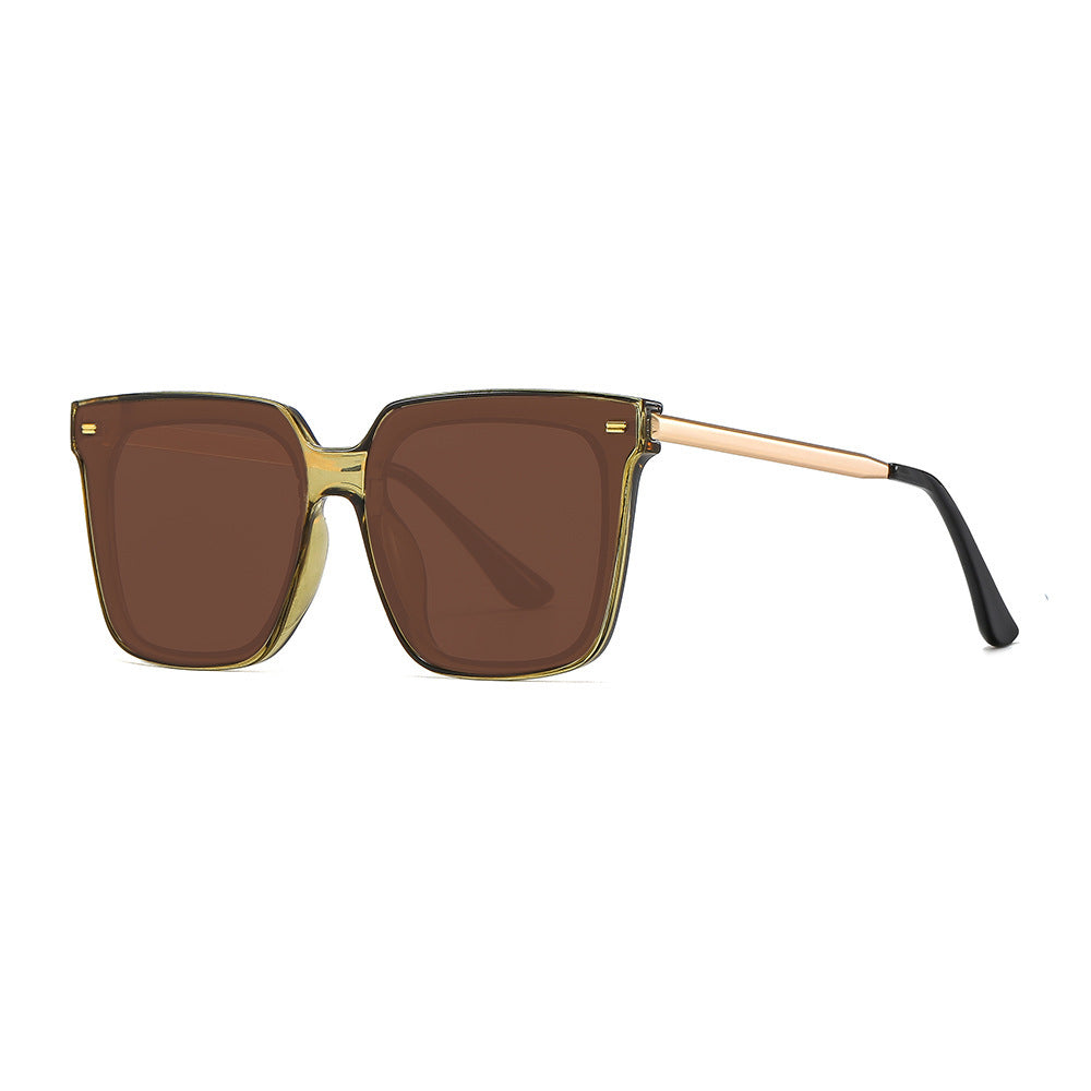Damen Oversize Sonnenbrille mit modernem quadratischem Rahmen Brehn