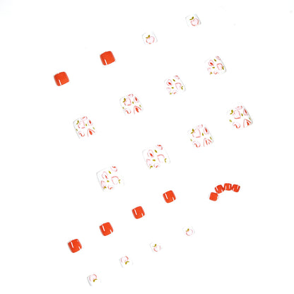 Kunstvolle Fußnagelkunst mit fruchtigem Design Brehn