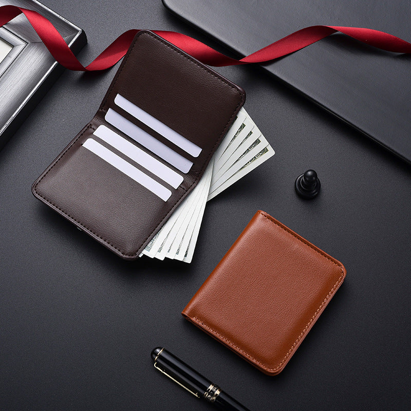 Slim Leder Bi-Fold Geldbörse Brehn