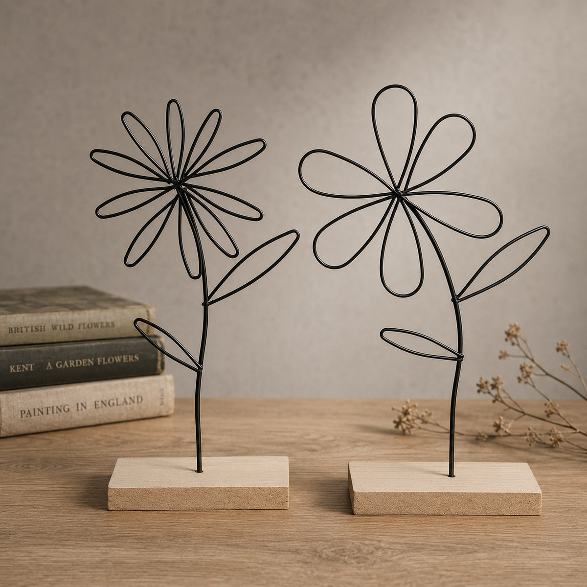 Blumen Draht Skulptur