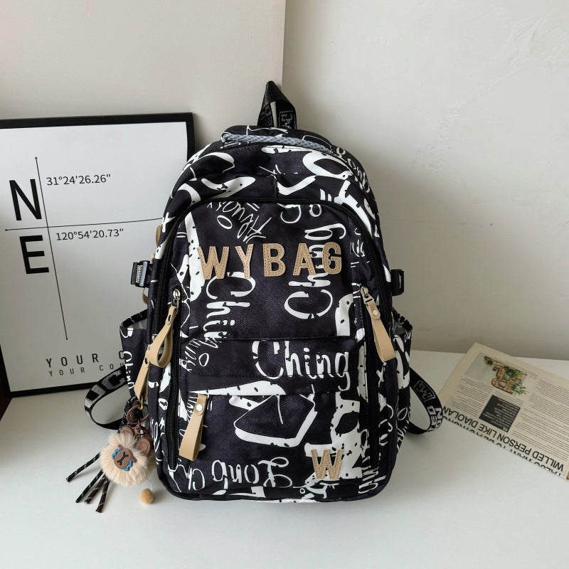 Stylischer Graffiti-Print-Rucksack
