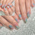 Künstlerisches Press-On-Nagelset mit Stern- und Wellenmuster Brehn