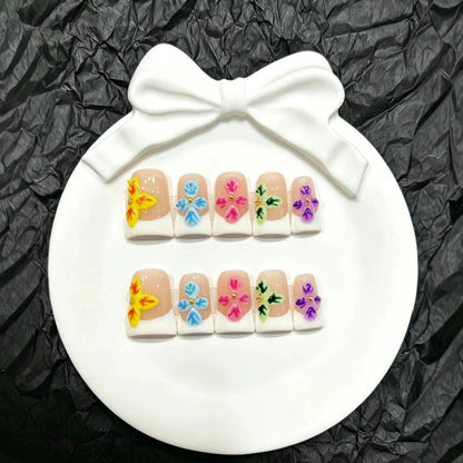Dekoratives Floral Press-On Nail Art Set  1791773161