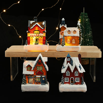 Dekorative Weihnachtsbeleuchtung mit LED-Hausdesign Brehn