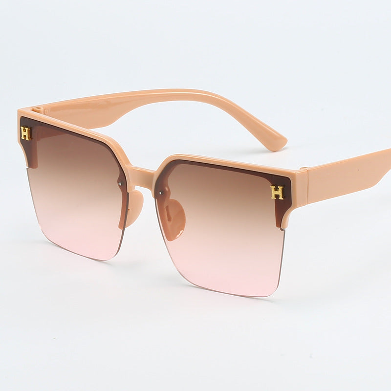 Damen quadratische Sonnenbrille mit elegantem Metallrahmen Brehn