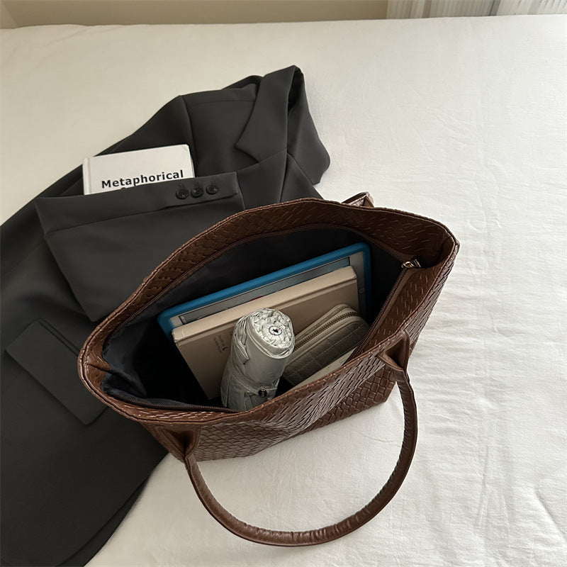 Gewebte strukturierte Tote-Handtasche
