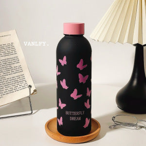 Damen isolierte Trinkflasche mit stilvollem Schleifenmotiv Brehn