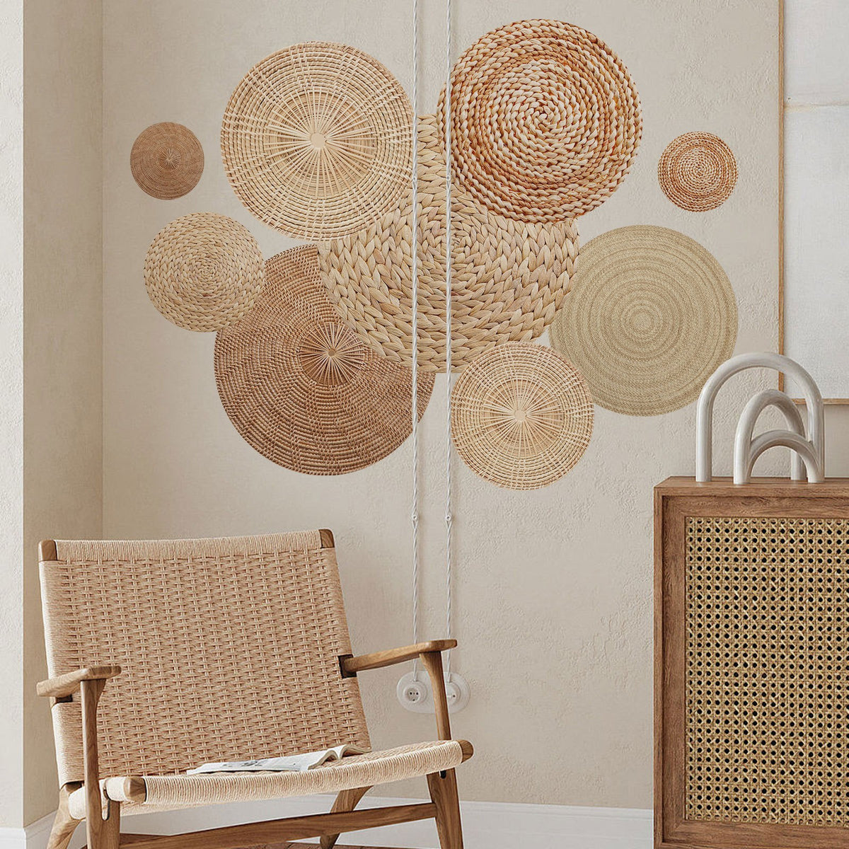 Elegante Wanddekoration Aus Naturmaterialien Brehn