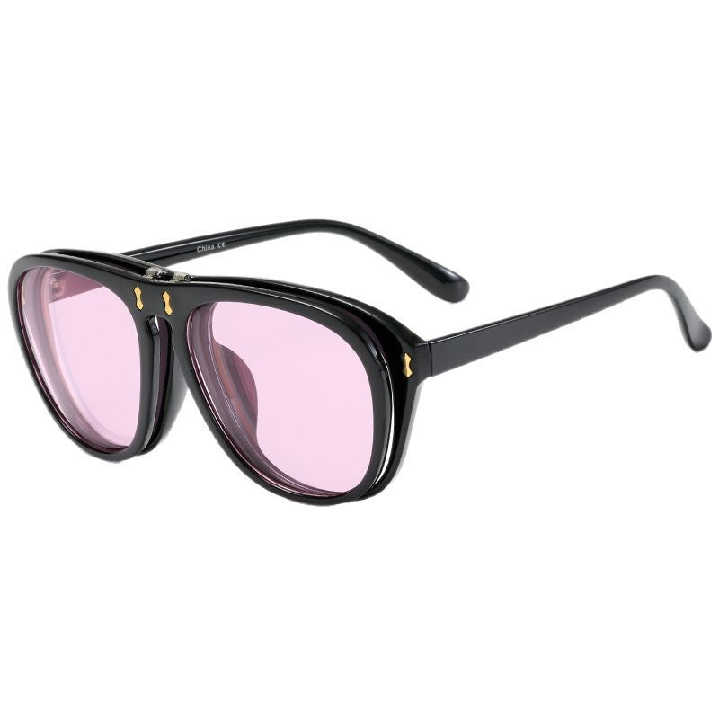 Damen moderne oversized Sonnenbrille mit einzigartigem Tortoise-Design Brehn