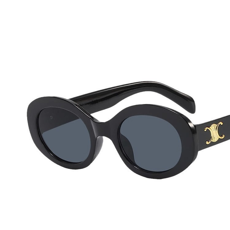 Chic moderne runde Rahmen Sonnenbrille Brehn