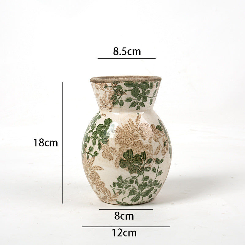 Florale Keramikvase Brehn