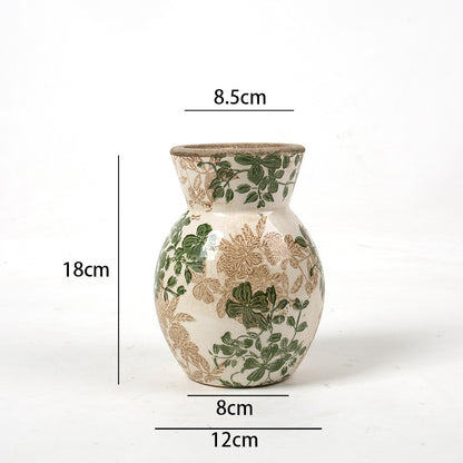 Florale Keramikvase Brehn