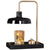 Moderne Tischlampe mit Kerzenhalter
