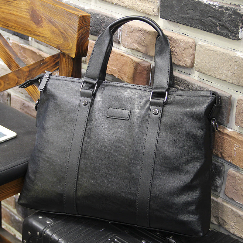 Elegante Tragetasche Aus Hochwertigem Leder Brehn