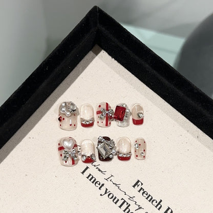 Elegantes Press-On-Nagelset