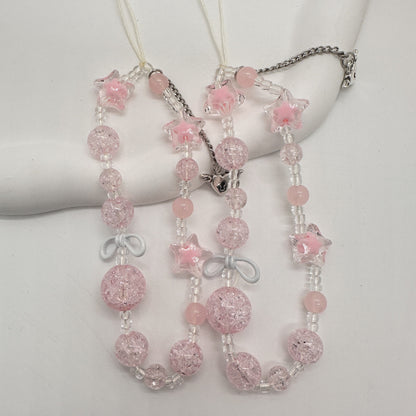 Rhinestone Perlen Charms Halskette Brehn