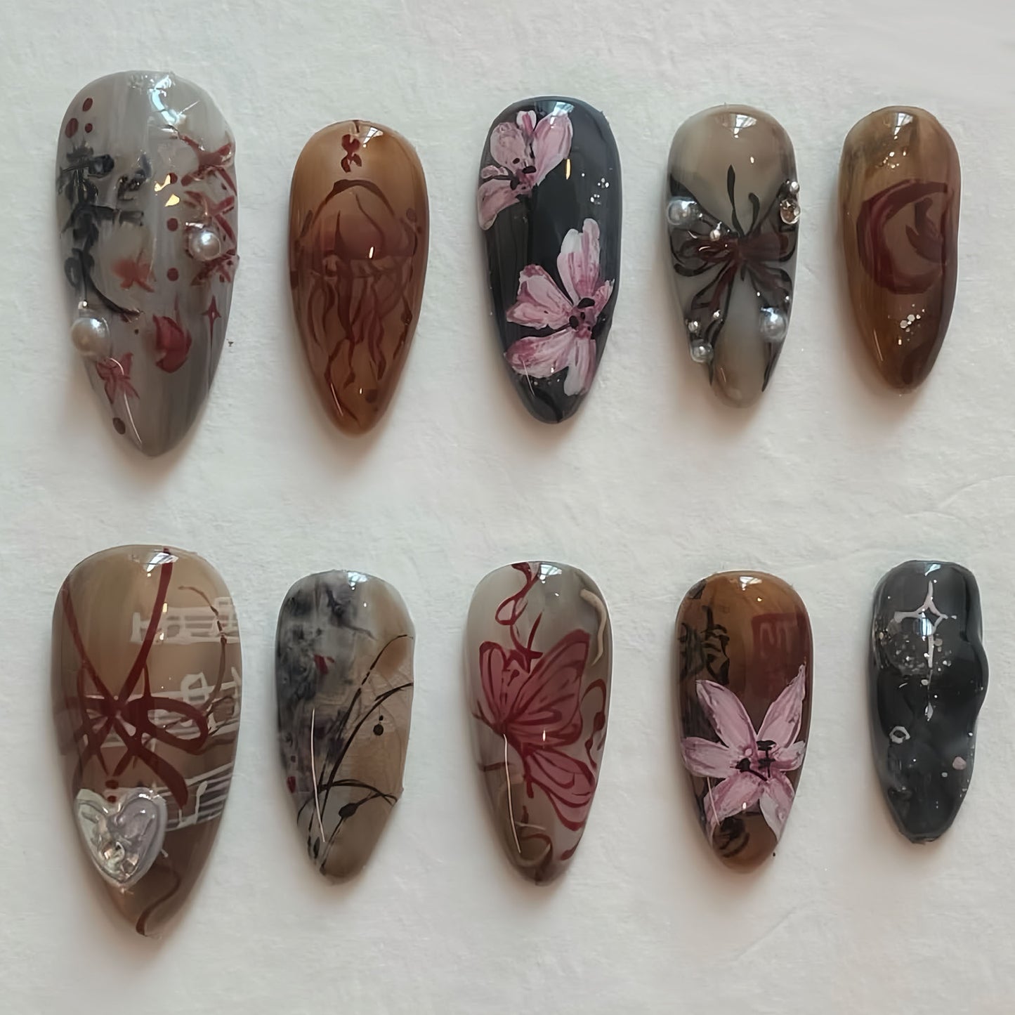 Thematic Artisan Press-On Nail Set Brehn