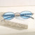 Modische Sonnenbrille mit Ovalem Rahmen und Luxuriösem Akzent Brehn