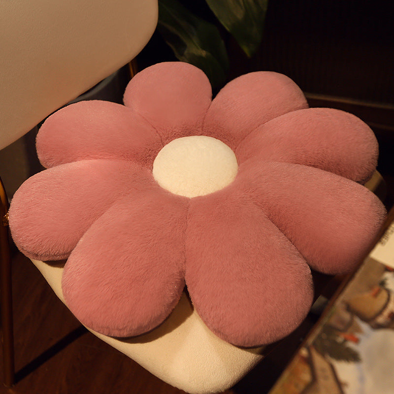 Plüsch Sitzkissen in Blumenform Brehn
