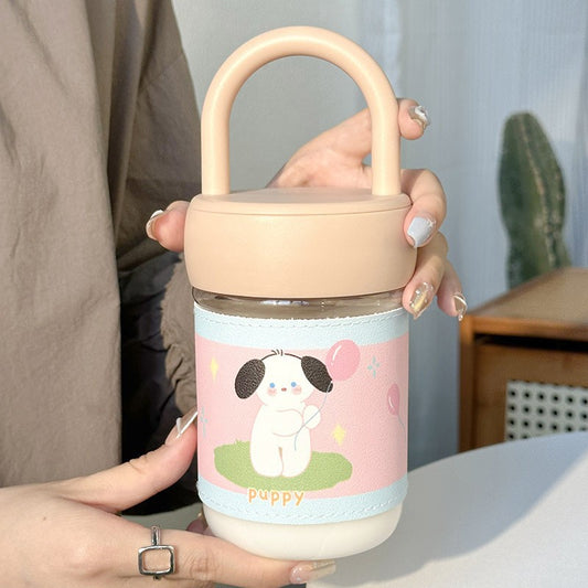 Damen Trinkbecher mit verspieltem Hunde-Design Brehn