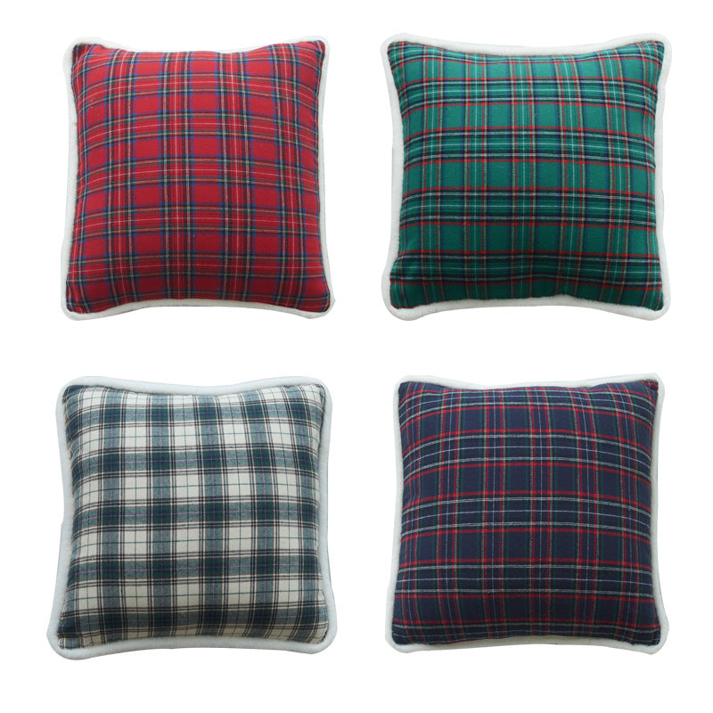 Gemütliches Plaid Dekokissen