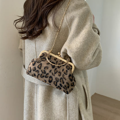 WoElegant Leopardenmuster Abendhandtasche Brehn