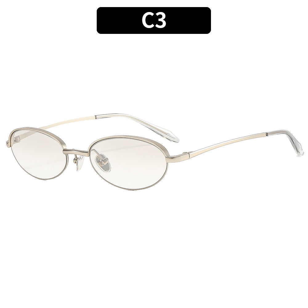 Klassische ovale Rahmen Sonnenbrille