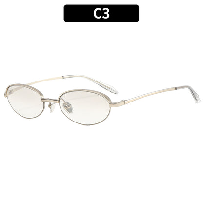 Klassische ovale Rahmen Sonnenbrille