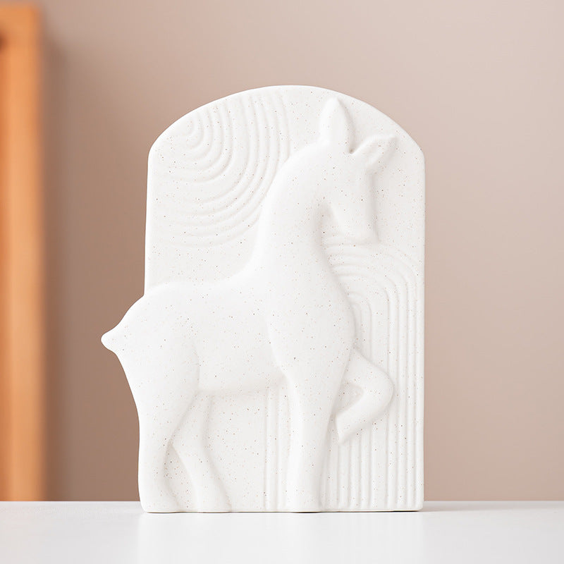 Abstracte Hirschskulptur