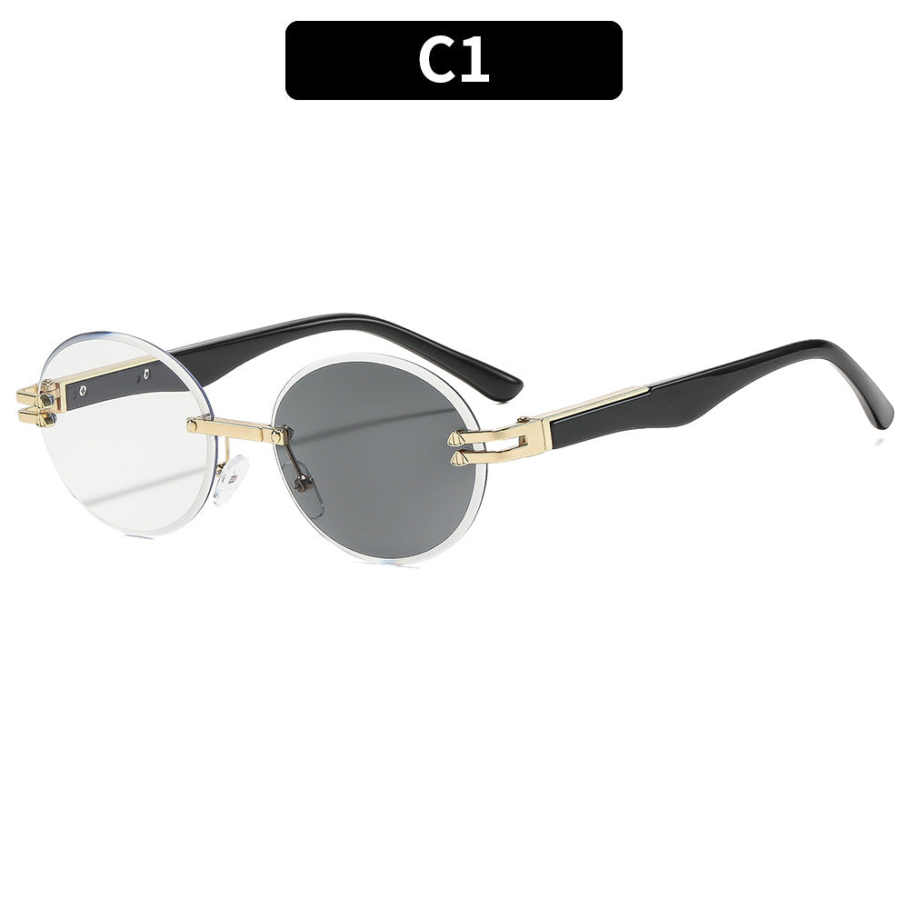 Deluxe Runde Rahmen Sonnenbrille