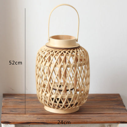 Handgefertigte Rattanlaterne Brehn