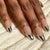 Lange Stiletto Metallic Tip Press-On Nägel Brehn
