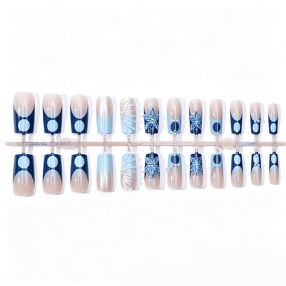 Premium Floral Design Press-On Nails Brehn