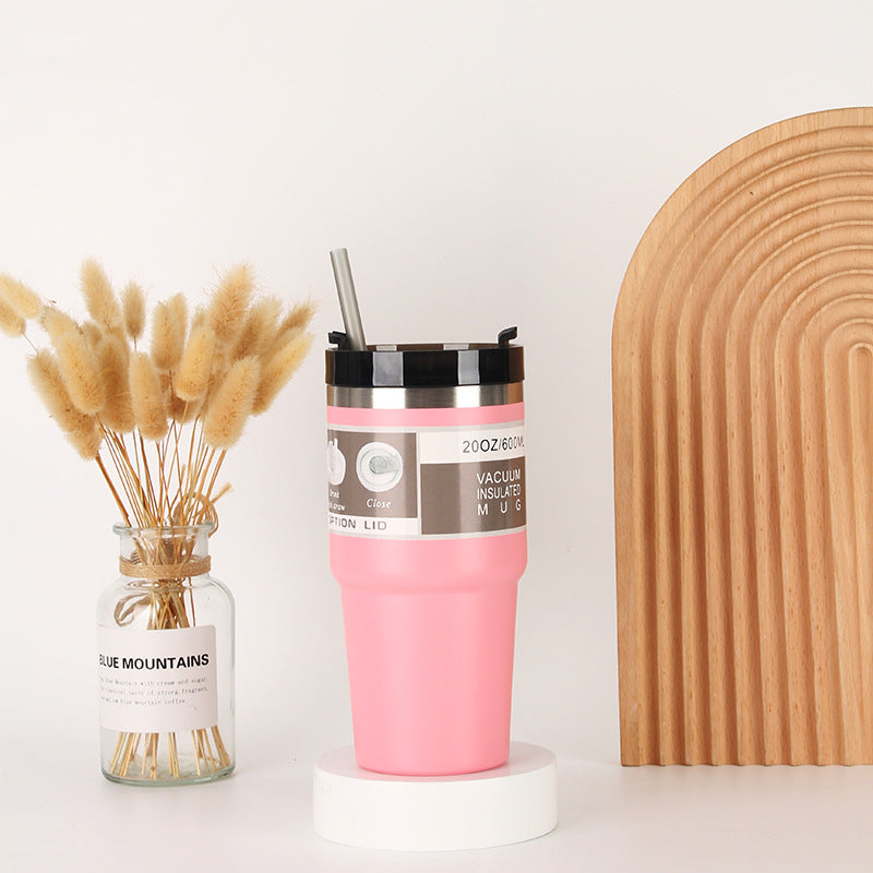 Unisex Isolierter Trinkbecher mit integriertem Strohhalm Brehn