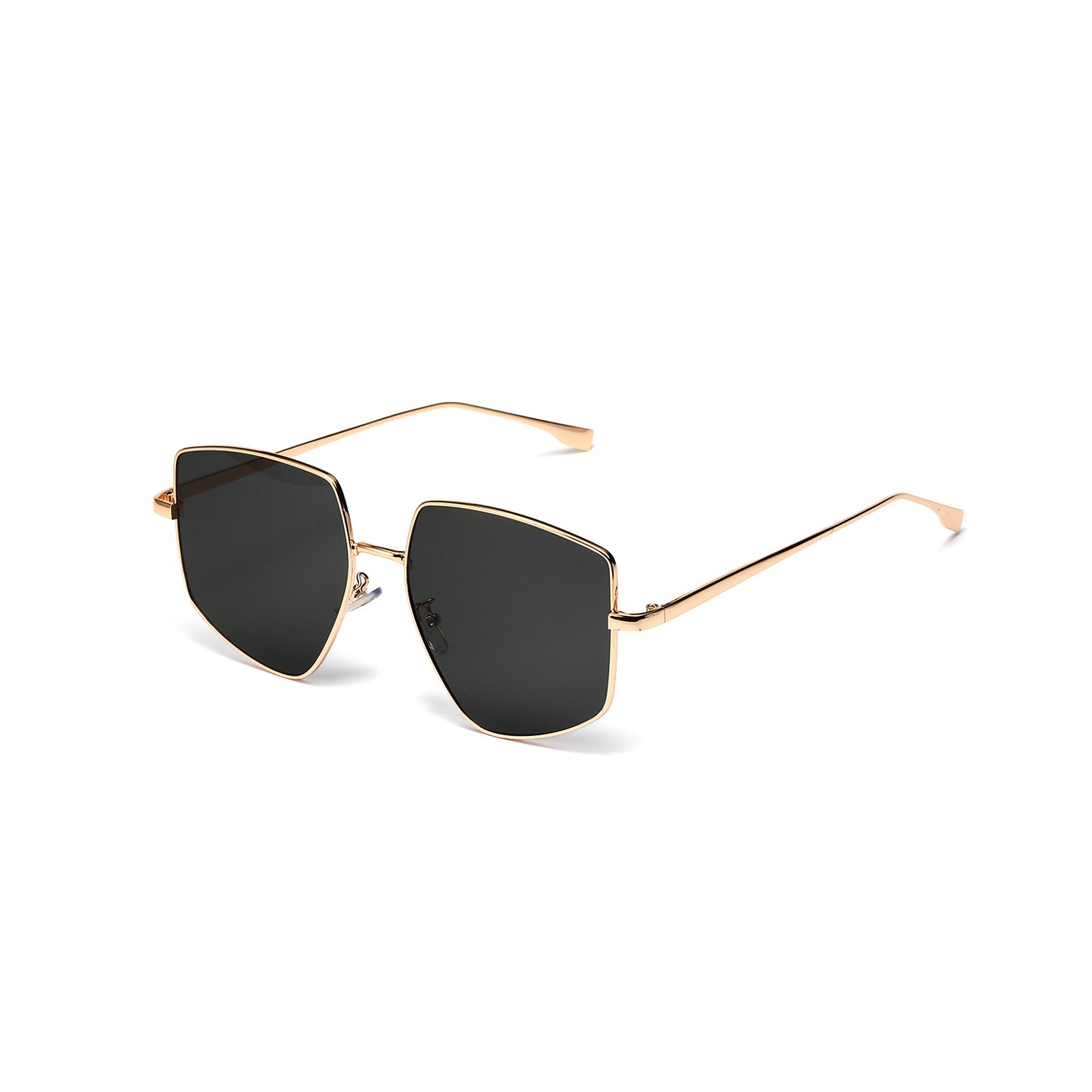 Damen quadratische Sonnenbrille mit elegantem Metallrahmen Brehn