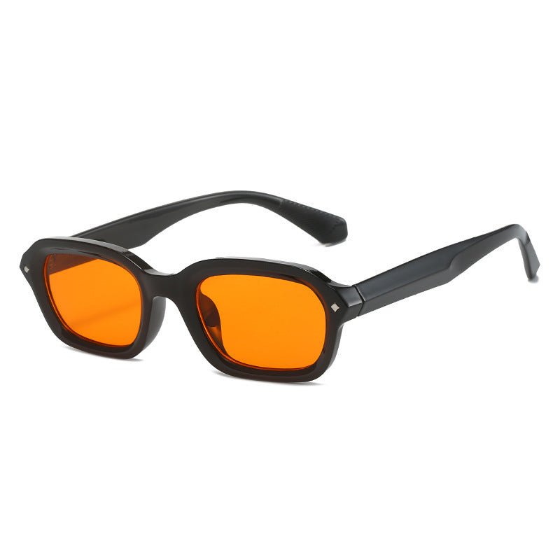 Damen Trendige rechteckige Sonnenbrille mit vollständig transparentem Rahmen und UV-Schutz Brehn
