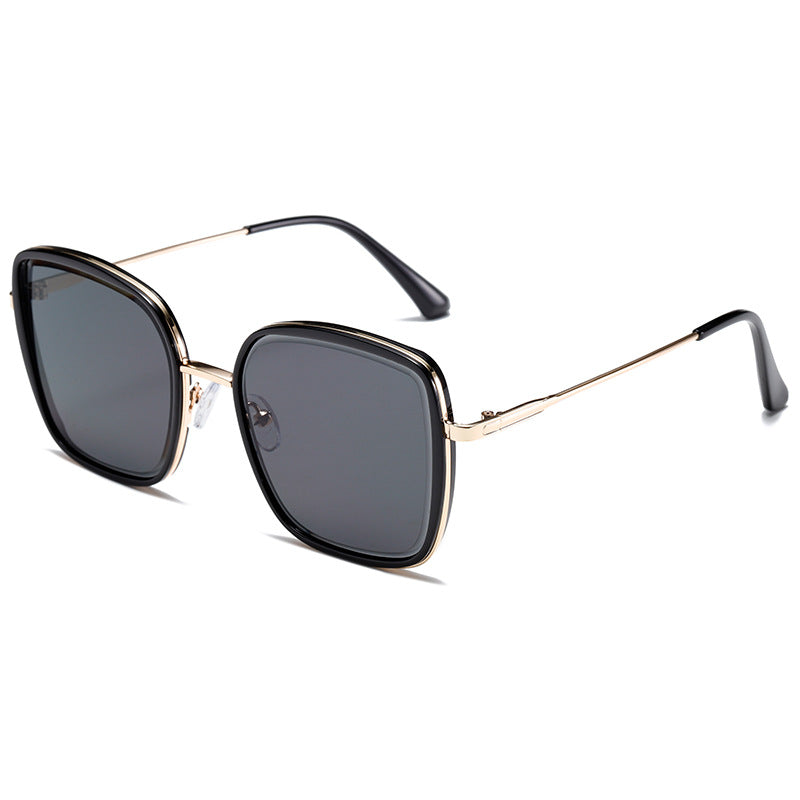 Damen Premium Sonnenbrille mit quadratischem Rahmen und verspiegelten Gläsern Brehn