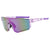 Damen sportliche Sonnenbrille im futuristischen Design mit breitem Sichtfeld Brehn