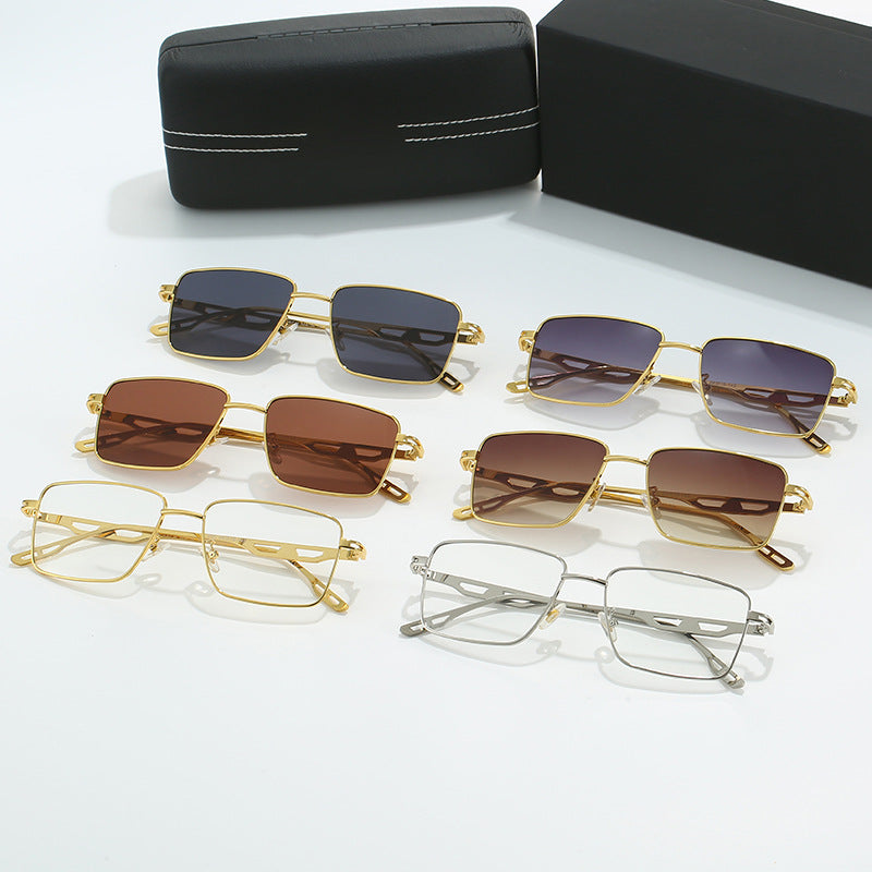 Damen Luxus Sonnenbrille mit markantem Geometrie-Rahmen und polarisierten Gläsern Brehn