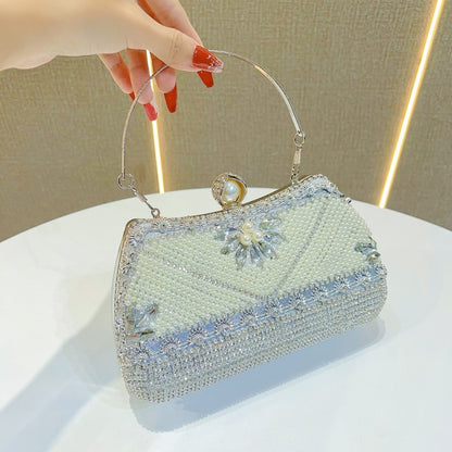 Beaded Abend Schultertasche