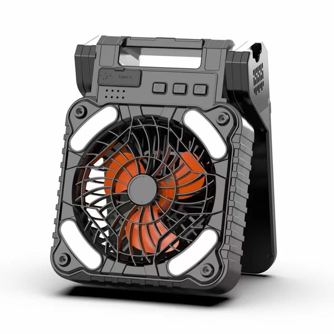 Unisex Tragbarer Akku Ventilator mit LED-Beleuchtung Brehn