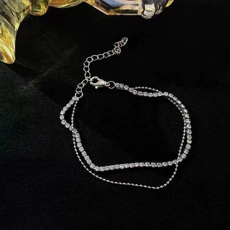 Elegante doppellagige Knöchelkette Brehn