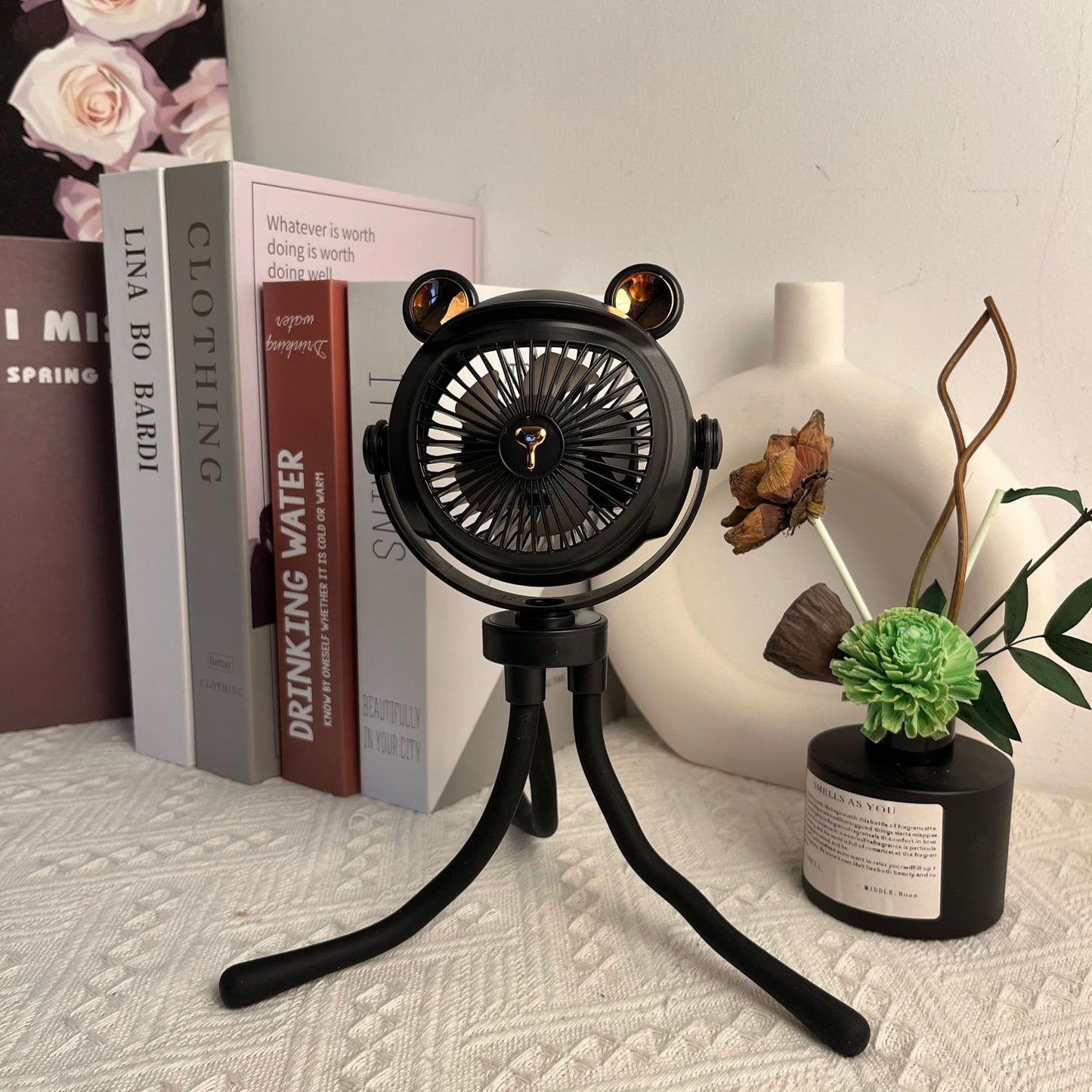 Süßer Tiermotiv Tragbarer Schreibtischventilator Brehn