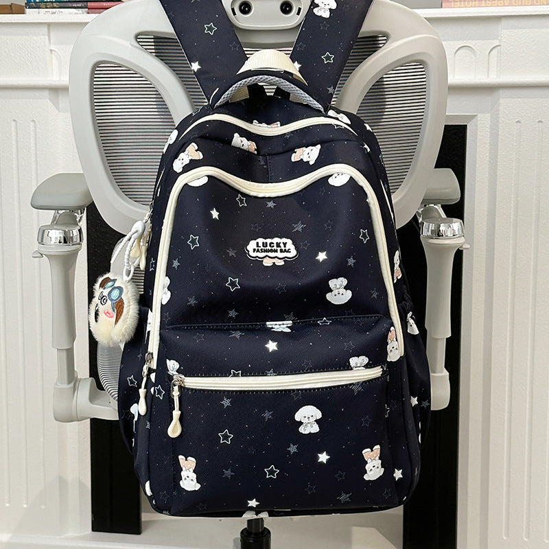 Verspielt Tierdruck Schul Rucksack