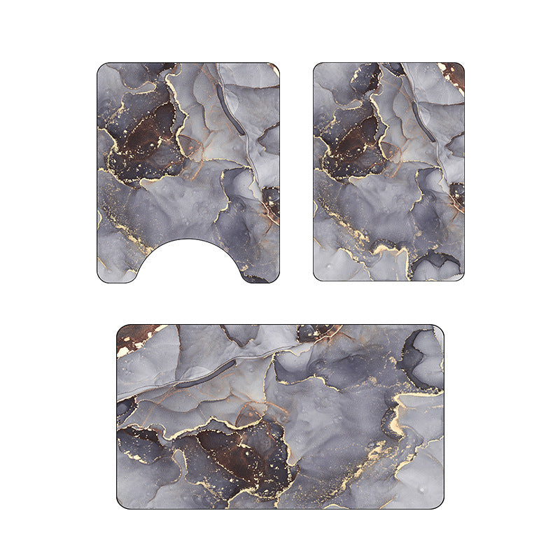 Luxus-Marmor-Muster Badezimmermatte Set Brehn
