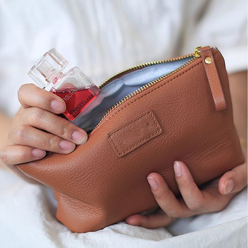 Strukturierte Leder Reisetasche Brehn