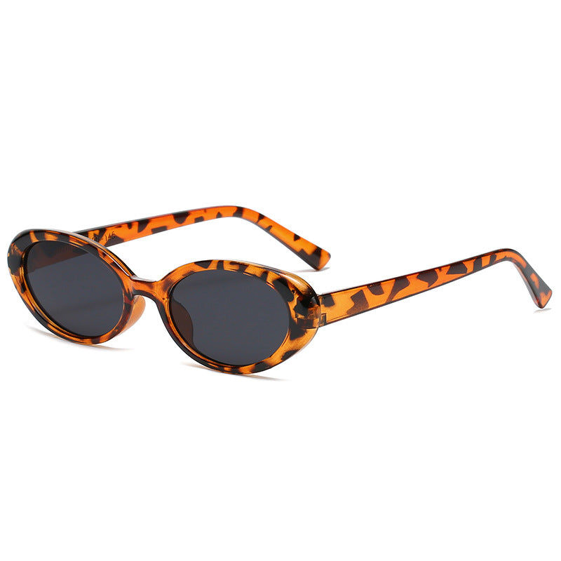 Damen elegante Cat-Eye Sonnenbrille mit einzigartigem Animal-Print Brehn