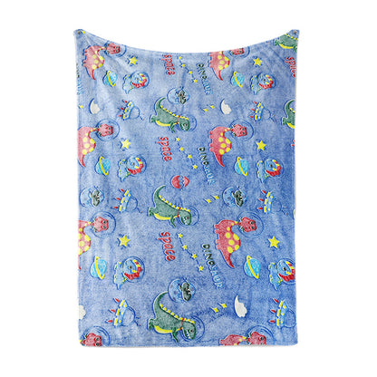 Damen Kinderfreundliche Kuscheldecke mit Dinosaurier-Motiv Brehn