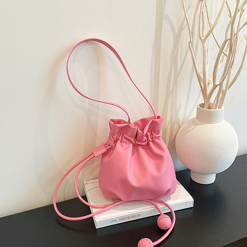 WoStylish Drawstring Bucket Handtasche Brehn